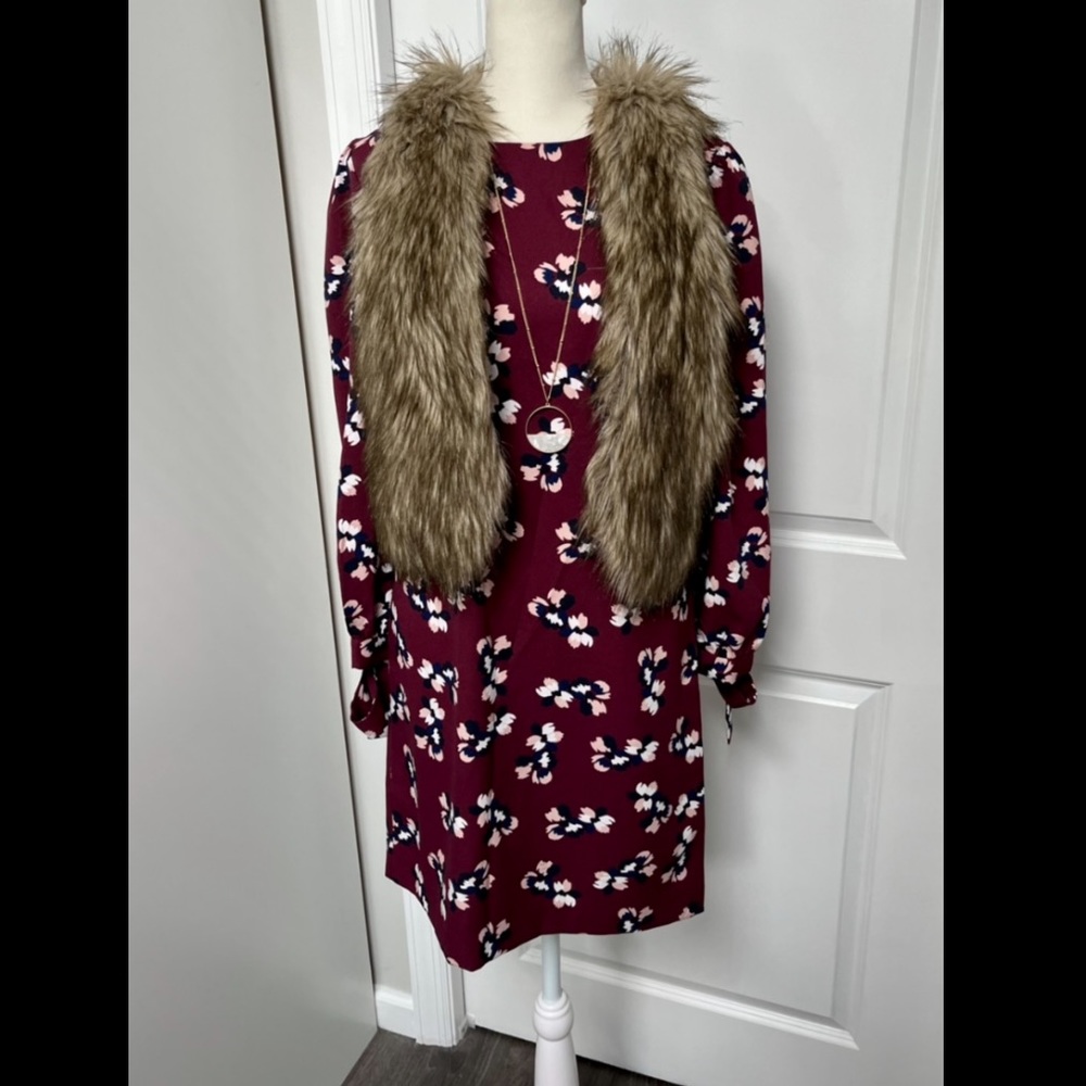 *NWT❗️Banana Republic Red Floral Dress